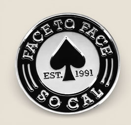 FACE TO FACE ACE  ENAMEL PIN
