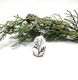 Collana con griffe, impronte di cipresso - Giardino d'inverno