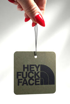 Duftbaum Hey F*** Face Grün