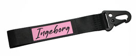 Schlüsselanhänger Ingeborg pink schwarz