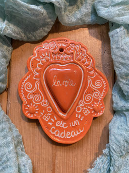 La vie est un cadeau -orange-