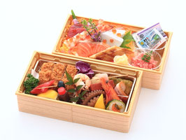 ちらし寿司弁当【厚切りヒレかつとおばんざい付き】