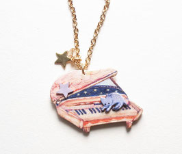 ねこピアノのバッグチャーム