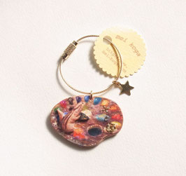 リスとパレットのキーリング