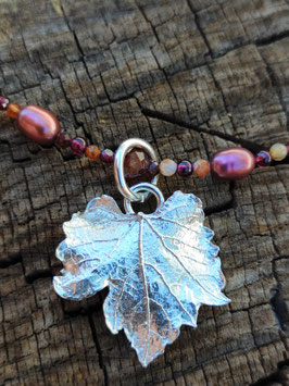 Weinblatt Collier
