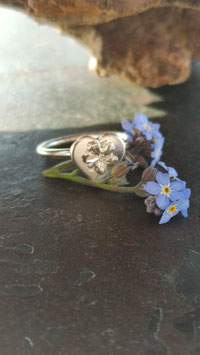 Vergissmeinnicht Herz Ring