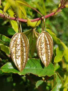 Zwergpfeffer Ohrringe vergoldet