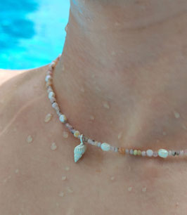 Sommer Kollektion *Mini Muschel Opal Kette*