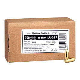 Sellier & Bellot 9mm Luger Vollmantel 124 grs.