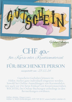 Digitaler Gutschein