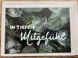 In tiefem Mitgefühl