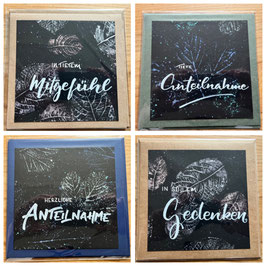 Quadratische Karten zur Auswahl (15-16cm)
