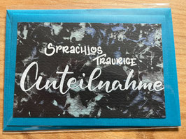 Sprachlos traurige Anteilnahme