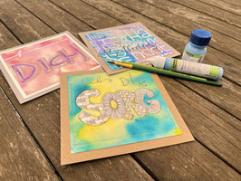 Aquarell/Masking/Schrift