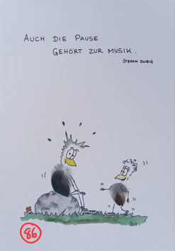Kunstpostkarte "Pause"