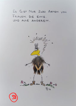 Kunstpostkarte "Zwei Arten"
