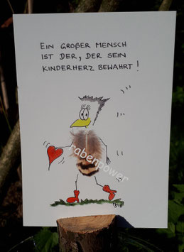 Kunstpostkarte "Kinderherz"