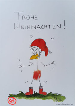 Kunstpostkarte "Frohe Weihnachten"