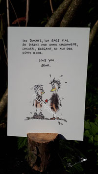 Kunstpostkarte "Love you"