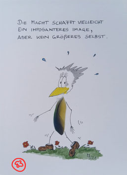 Kunstpostkarte "Macht"