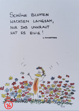 Kunstpostkarte "Unkraut"