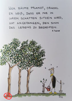 Kunstpostkarte "Sinn des Lebens"