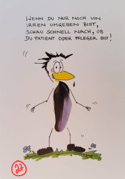 Kunstpostkarte "Irren"