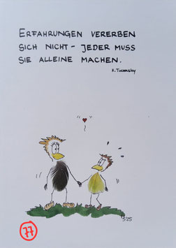 Kunstpostkarte "Erfahrungen"