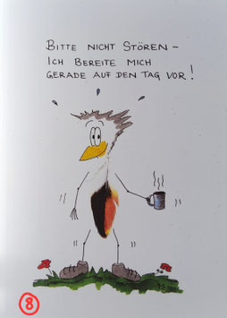 Kunstpostkarte "Bitte nicht stören"