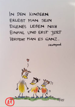 Kunstpostkarte "In den Kindern"