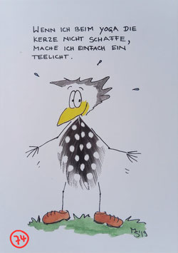 Kunstpostkarte "Yoga"