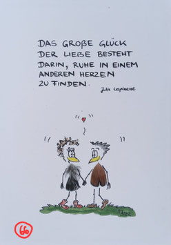 Kunstpostkarte:"Das große Glück"