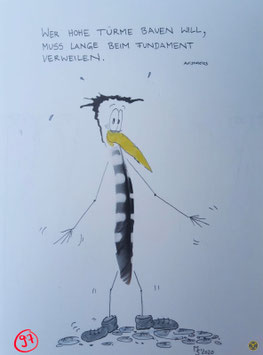 Kunstpostkarte "Türme"