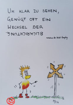 Kunstpostkarte "Blickrichtung"