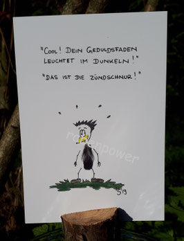 Kunstpostkarte "Geduldsfaden" ausverkauft