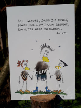 Kunstpostkarte "Gutes Herz"