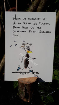 Kunstpostkarte "Dich"