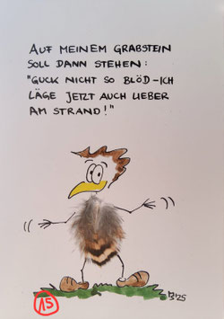 Kunstpostkarte "Guck nicht so blöd" ausverkauft