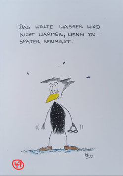 Kunstpostkarte "Kaltes Wasser"