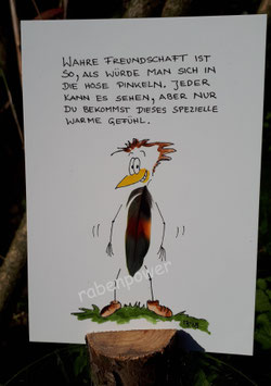 Kunstpostkarte "Wahre Freundschaft"