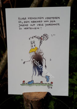 Kunstpostkarte "Kluge Menschen"