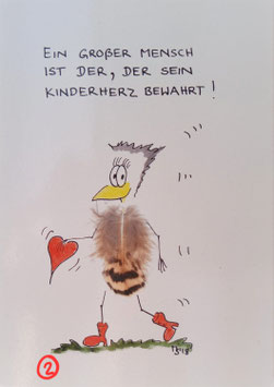 Kunstdruckpostkarte "Kinderherz"