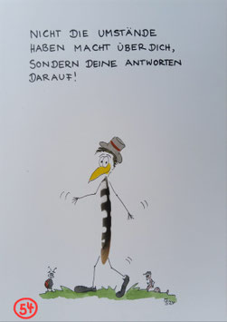 Kunstpostkarte "Umstände"