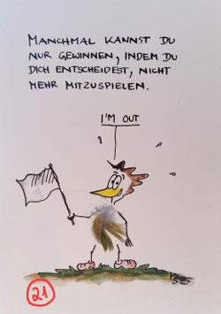 Kunstpostkarte "Mitspielen"