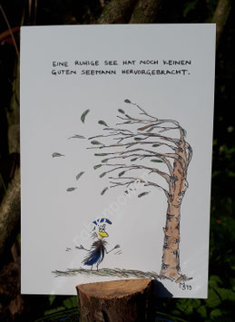 Kunstpostkarte "Guter Seemann"