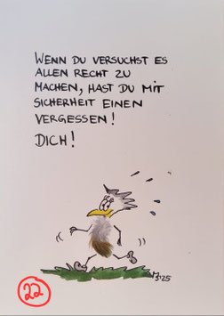Kunstpostkarte "Dich" weiblich