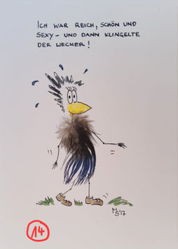 Kunstpostkarte "Wecker"