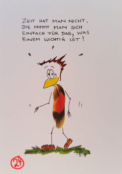 Kunstpostkarte "Zeit"