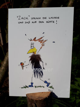 Kunstpostkarte "Zack"