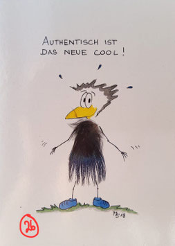 Kunstpostkarte "Authentisch"